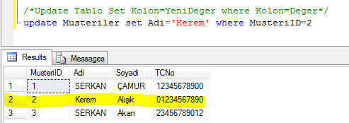 SQL-Update-Where