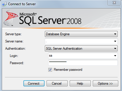 sql server management studio login