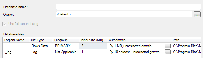 Sql veritabanı hazırlama