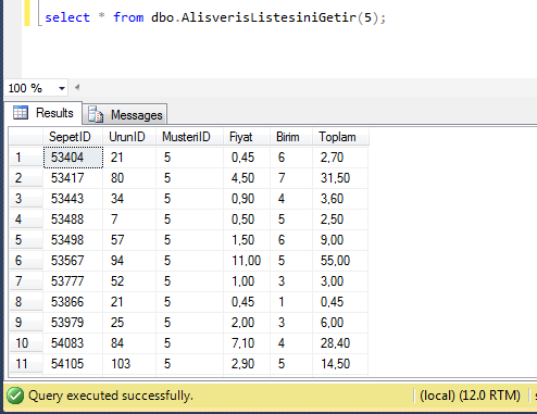 sql-parametre-function