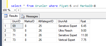 SQL-Mantıksal-Koşul