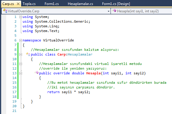 c#-override-ezmek