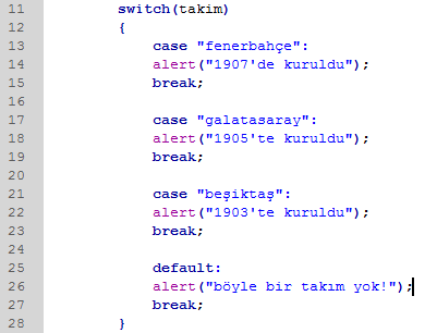 javascript-switch-case