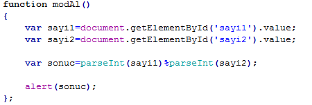 Javascript Bölme