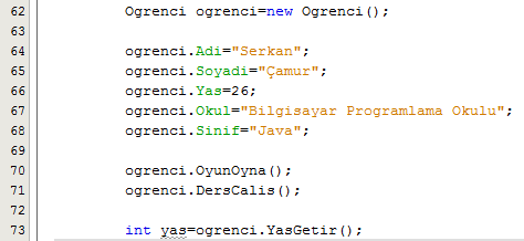 java-class-değer-döndüren-metot