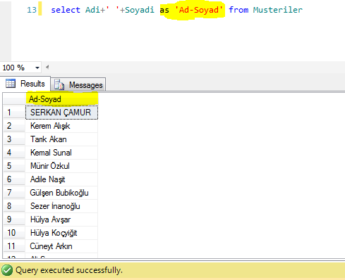 SQL-As-Kullanımı