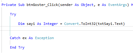 visual basic integer